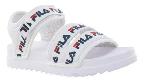 Sandalias fila blancas sale