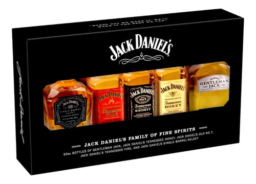 Coleccion Jack Daniel's Family En Miniatura Con 5 Unidades