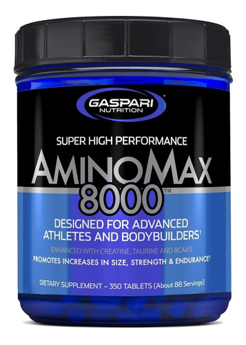 Aminomax 8000 350 Tabs Gaspari Nutrition Bcaa Importado Usa