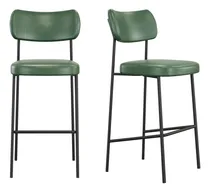 Comprar Kit 02 Banquetas Media Melissa Bar Cozinha Verde Musgo Mila