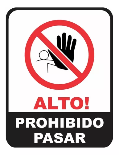 Cartel Prohibido El Paso A Toda Persona Ajena 22x28 Cm Pai