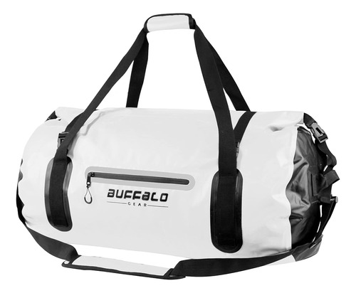 Bolso P/ Viaje Buffalo Gear Dry Impermeable, Cap 80l, Blanco