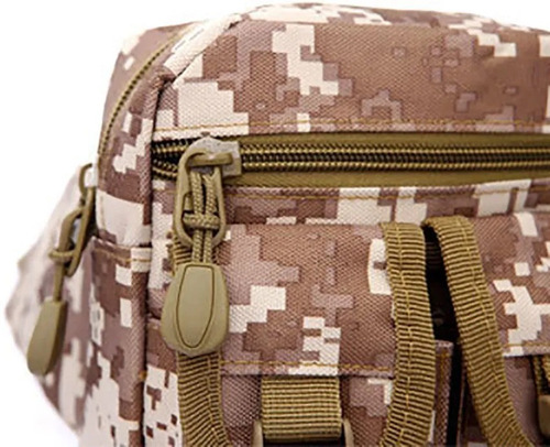 Bolso Canguro Tactico Viaje 5 Bolsillos Portabotella Desmont