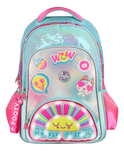 Mochila Sunshine Nena Escolar Espalda 18 Pulgadas Footy