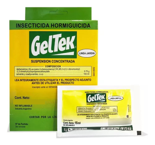 Insecticida Hormigas Concentrado Geltek 15cc