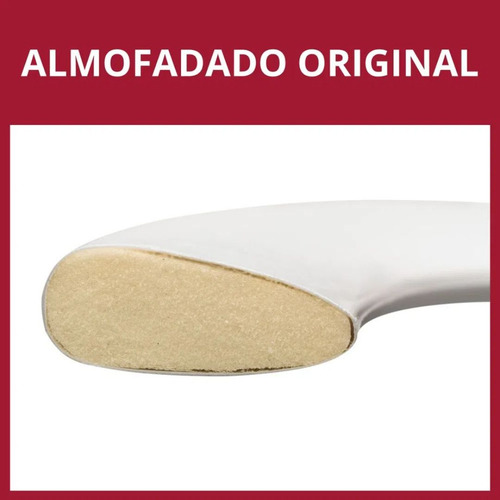 Assento Almofadado Oval Universal Deca Village Cinza Astra