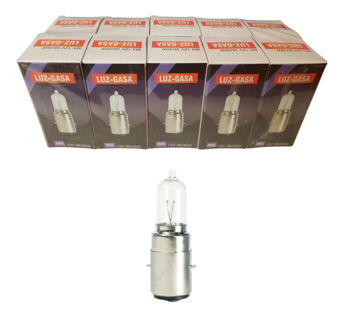 Ampolleta M5 12v 35/35w Pack 10 Unidades / Envío Gratis.