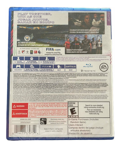 Imagen 2 de 2 de Fifa 21 Ps4 Nuevo Sellado