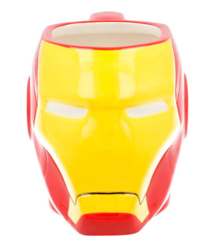 Taza 3d Cerámica Iron Man 325ml Marvel