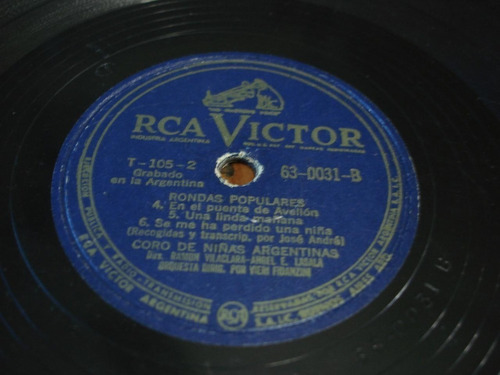 Pasta Coro Niñas Argentinas Rca Victor C68