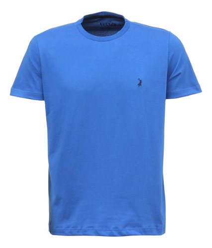 Camiseta Masculina Azul 100% Algodão Austin Western 33151