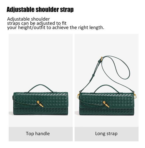 - Bandolera Tejida A Mano For Mujer, Bolso De Mano De Piel