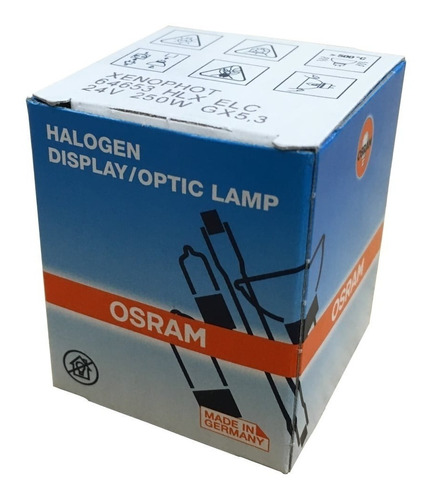 Lampara Osram 64653 Elc 24v 250w Gx 5,3 Fibra Opt-proyector