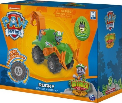 Veículo Rev Up Patrulha Canina Dino Resgate Rockys Deluxe