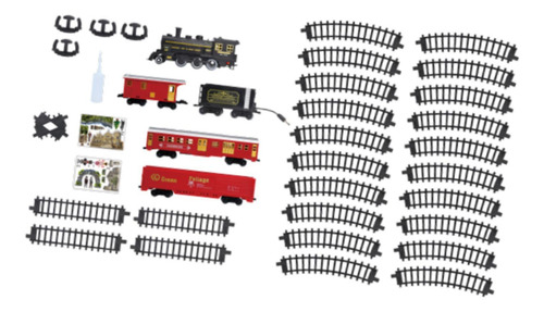 Set De Tren Eléctrico, Divertido Juguete Para 4 Vagones