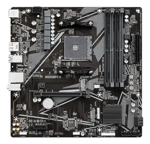 AMD Ryzen 7 3700X ＋GIGABYTE B550M Kセット Gigabyte B550m K Placa-mãe, Suporta Processadores Amd Am4 Ry Preto