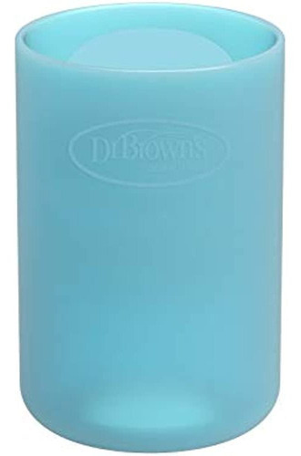 Dr. Brown's Funda Estrecha Para Biberón 100 % Silicona, Azul