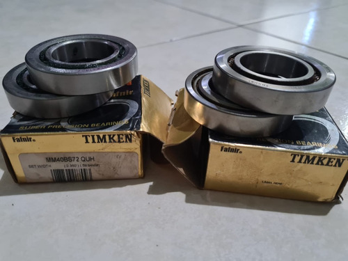 Lote Baleros De Superpresición 40bs72 59.94 Mm Marca Timken 