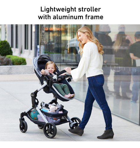 Carriola De Bebé Convertible En Moisés Con Asiento Reversibl