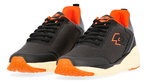 Zapatillas Running Lotto Life Kibra Hombre En Gris