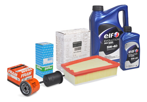 Kit Filtros + Aceite Elf 5w40 Renault Fluence 2.0 16v M4r