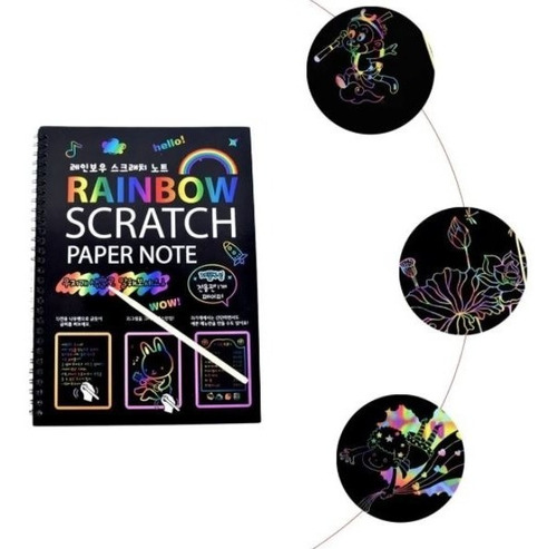 Libro Para Pintar Scratch Note / Libro Raspable