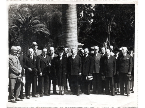 Foto Ex Militares En Homenaje En Cementerio, 1945  (fo-03)