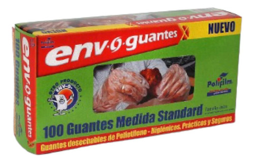 Guantes Desechables Manipulación De Alimentos Caja De 100 G.