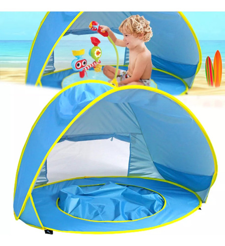 Carpa De Protección Solar Para Bebés Con Piscina Para Jugar