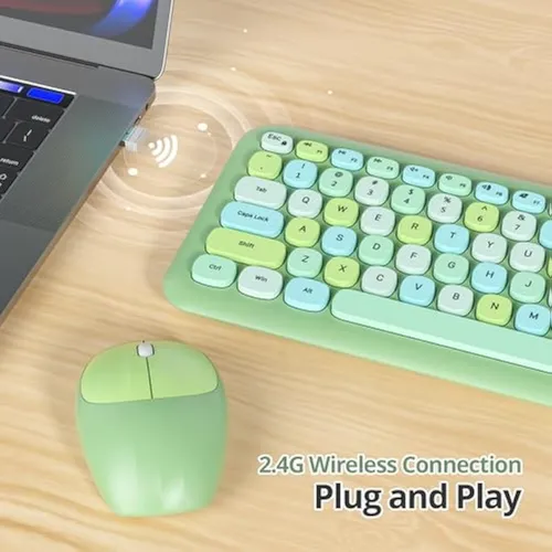 Juego Combinado De Teclado Y Mouse Inalámbricos De