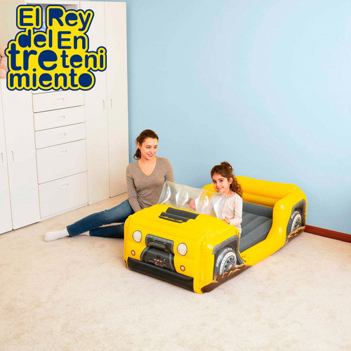 Imagen 7 de 7 de Colchon Inflable Bestway 1 Plaza Para Niños Camping - El Rey