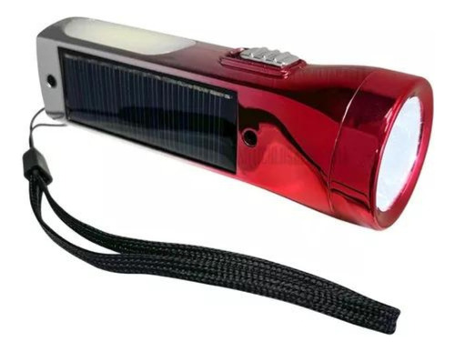 Mini Linterna Led Portatil Recargable Usb Con Panel Solar