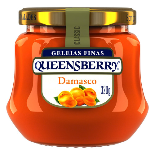 Geléia Queensberry Classic Damasco em Vidro 320g