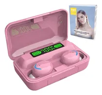 Comprar Auriculares Inalámbricos In-ear F9-5 Bluetoothv5.1 Powerbank Color Rosa Luz Turquesa