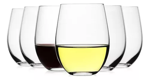 LUXU Copas de vino de cristal prémium (juego de 2) transparentes sopladas a  mano, copas de tallo lar…Ver más LUXU Copas de vino de cristal prémium