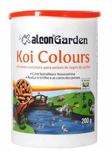 Ração Peixes Ornamentais Alcon Garden Koi Colours 200g