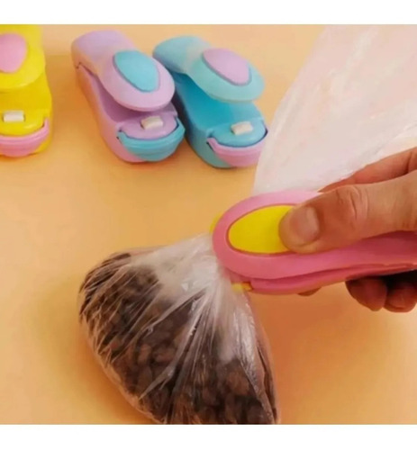 Cierra Bolsa Sella Bolsa Plástico Mini Sellador De Bolsas Color Al Azar