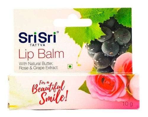 Bálsamo Labial Con Rosas, Uva, Karité, Kokum Srisri - 10grs