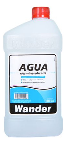 Agua Desmineralizada Wander X 1 Lt X 12 Un