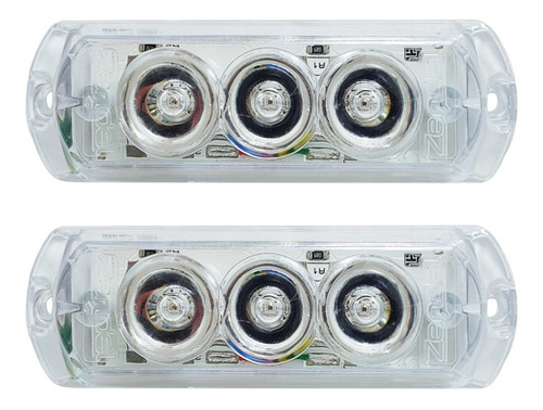 Imagem 7 de 9 de Kit 2 Strobo Automotivo Rgb Zendel Rítmico 9w