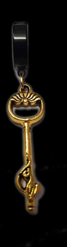 Aro Falso Llave Gold Piercing A Presion