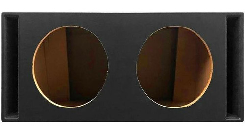 Caja Acustica Doble Subwoofer 10 Slot Mdf 15mm Cuerina