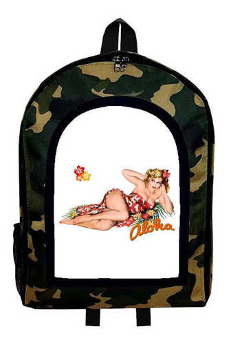 Mochila Camuflada Pinup Mod Aar20