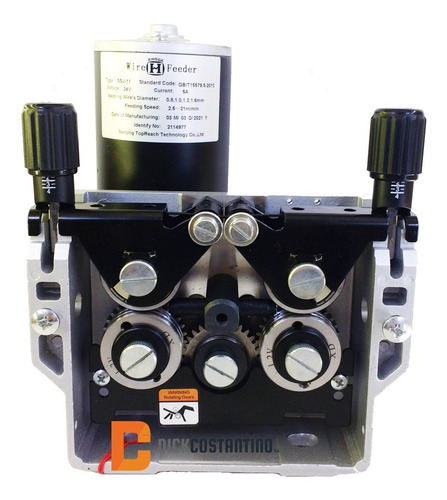 Motor Devanador Soldadora Mig 24v Doble Tracción 4 Rodillos