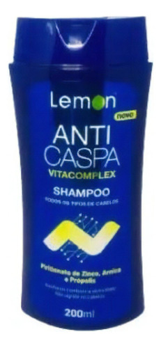  Shampoo Anticaspa Man Zinco Arnica E Propolis 200ml Lemon