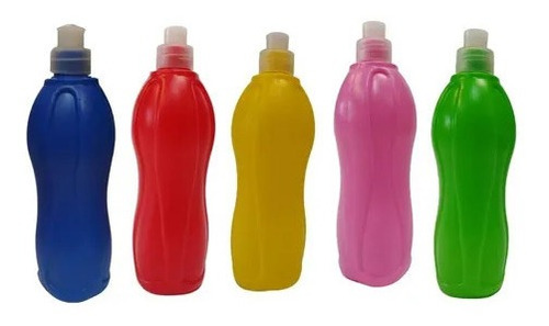 40 Botellas Cantimplora 500 Ml Colorida Hidratante Pack