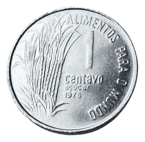 Moeda Antiga Do Brasil - 1 Centavo Fao De 1976