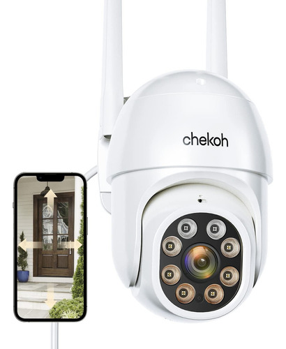 2k Security Cameras Outdoor - 3mp Color Night Vision Wireles