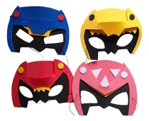 Comprar Cotillon Power Rangers Goma Eva Caretas Power Rangers