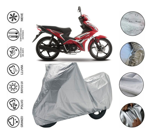 Protector Impermeable Moto Para Italika At110 Rt